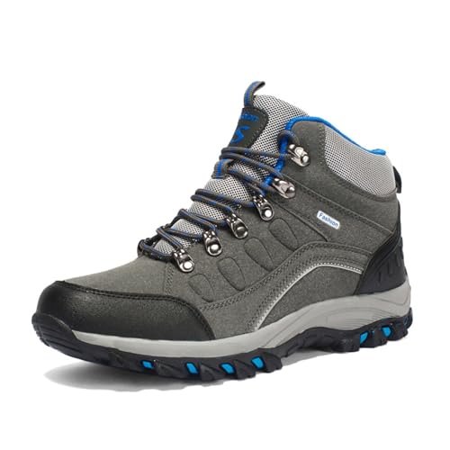 Men's Anti Slip and Wear Resistant Lace Up Hiking Boots Comfortable and Breathable Walking Boots Rubber Soles Tourist Boots Walking Boots Climbing Boots