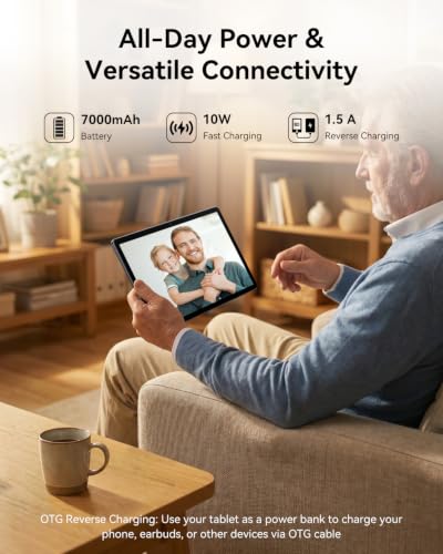Image of TABWEE T30 Tablet 11 inch Android 16 Tablet with Gemini 4.0 | 64GB ROM 16GB RAM Storage 4TB Expandable,7000mAh Battery,1280x800 IPS Touch Screen, WiFi,for Family and Business Bulk Buying