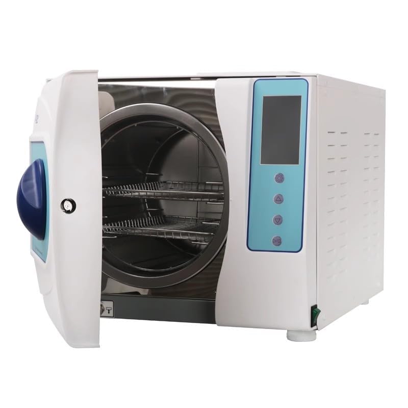 18L / 23L Autoklav Klasse B Dreimal Pulsation Vakuum Dampf Sterilisator Hochtemperatur Hochdruck Dampf Edelstahl Digital Display Autoklav mit Drucker (23L)