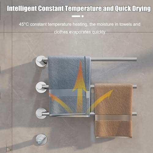 Sèche-serviettes électrique en acier inox pour une salle de bain moderne