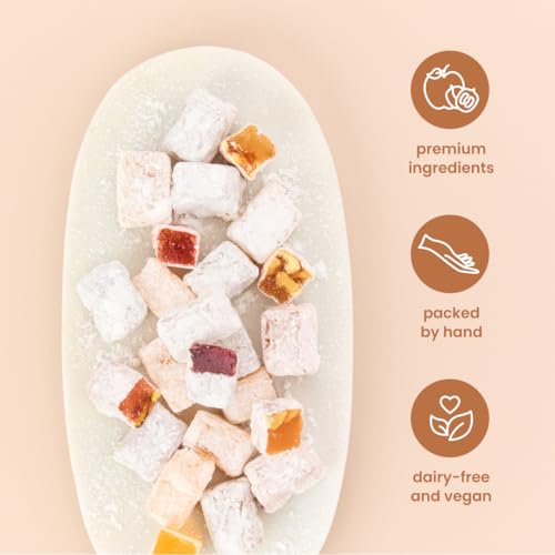 Liberty Orchards, Sugar Free Aplets & Cotlets - Vegan Gourmet Snack, Sugar Free Turkish Delight Candy Gift Box 8 Oz. - image 4