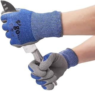 Vgo... 1 Pair Cut Resistant Gloves,HPPE Anti-Cut Liner,Hand Protection,EN388 level C,ANSI Level 3(Size L,Grey,SK2131)