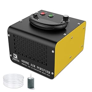 JOBYNA Generatore di Ozono 28,000mg/h con modalità di Aria e Acqua, Ozonizzatore Purificatore d’Aria, Commerciale Industriale Ionizzatore per Ambienti con Timer Fino a 300㎡ per Uffici, Hotel, Frutta