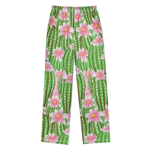 J JOYSAY Blooming Cactus Flower Pajamas Pants Soft Long Pajama Bottoms Lounge Sleep Pants Size S-XL2