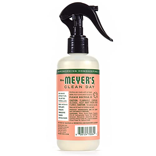 Mrs. Meyer's Room And Air Freshener Spray, Non-Aerosol Spray Bottle Infused With Essential Oils, Geranium, 8 Fl. Oz #TOP1