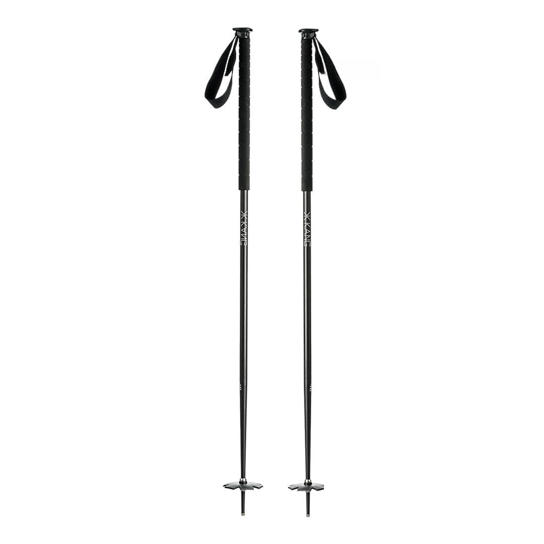kang Recycled 19 Freeride - Bastones de esquí de aluminio reciclado de alta calidad, unisex, negro, rojo, beige, 1 par de 430 g