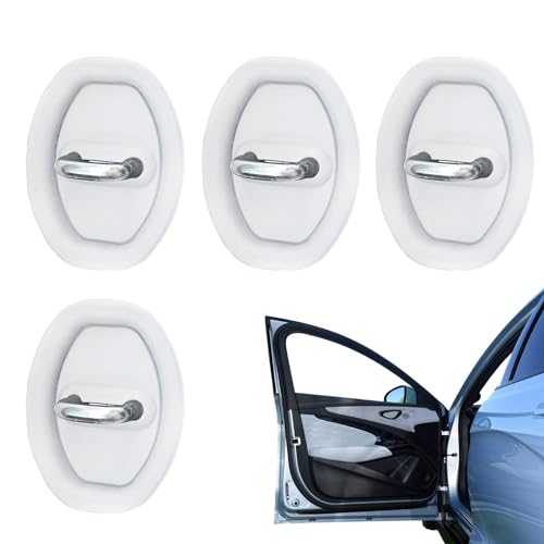 Acunny Tapa de pestillo de Cerradura de Puerta de Coche, Cubierta decorativa de la Cerradura de la Puerta del Coche,Sustituciones de Automóviles de Estilo Deportivo impermeables - Protector de