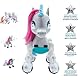 Lexibook Power Unicorn Mein Roboterhund zum Trainieren Programmierbarer Roboter mit Fernbedienung, Dressurfunktion, Gestensteuerung, Tanz, Musik, Lichteffekte, wiederaufladbar UNI01