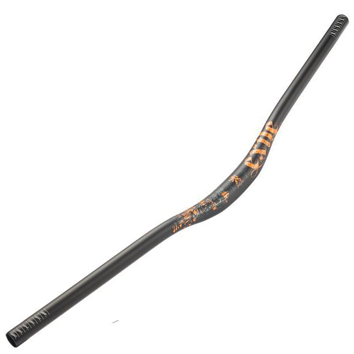 780mm Extra Long MTB Riser Bar Aluminum Alloy Mountain Bike Handlebars 31.8mm Bikes Bicycle Handle Bar Rise 25mm For BMX DH XC AM FR (Color : Black orange, Size : 780mm)