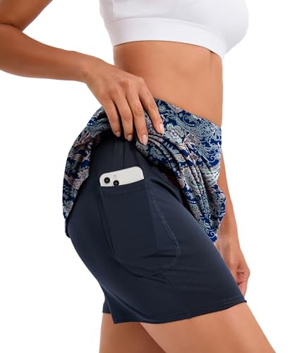 Image of Oyamiki Women's Active Athletic Skort Lightweight Tennis Skirt Perfect for Running Training Sports Golf