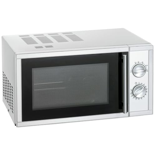 MBH - Microondas Profesional de Acero Inoxidable 23L 900W con Control Electrónico para Hostelería. Horno Microondas Industrial de Acero Inoxidable para Bar y Restaurante.