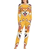 Photo Gallery smiling shiba inu - pigiama da donna a maniche lunghe, con tasche, stile:, m Photo Gallery smiling shiba inu - pigiama da donna a maniche lunghe, con tasche, stile:, m