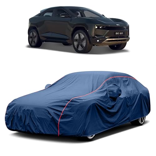 Image of Heavy-Duty Car Cover for Compatible with Mahindra be 6e (2024 to 2026 All Models) Deluxe Car Protection Cover ? Waterproof & UV-Resistant All-Season Exterior Protection