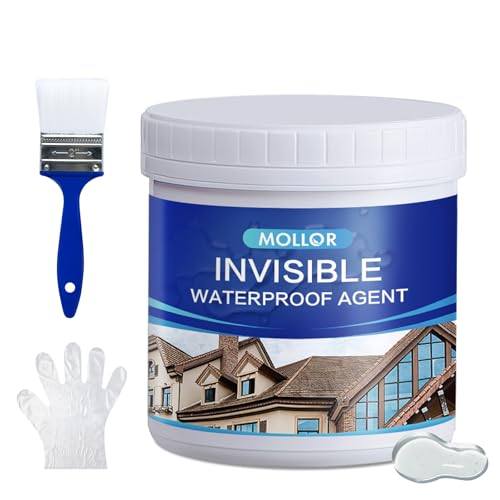 Mollor Transparent Waterproof Adhesive, 17.5oz Leak Invisible Waterproof Sealant for