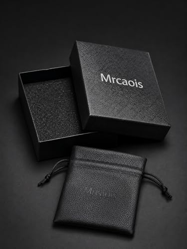 Pulsera de cuero para hombre con broche de acero inoxidable miniatura 5