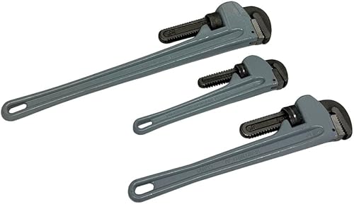 Miniatura 4 de PROLINEMAX Juego de llaves de tubería de aluminio de 3 piezas de 14 "18" 24" Juego de llaves de fontanería ajustables