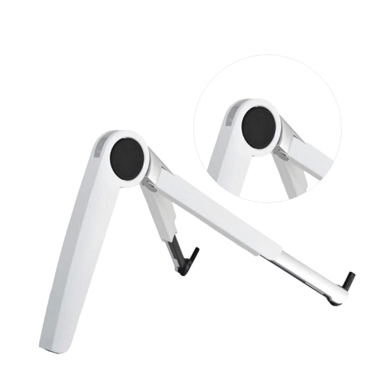 Support tablette pliable alliage aluminium blanc réglable stable - 8
