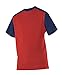 Alleson Athletic Boys Youth Mock Mesh Baseball Jersey, Scarlet/Navy, Medium