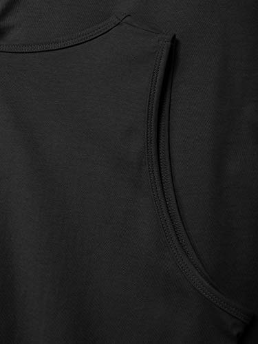 Hat And Beyond Mens Tank Top Soft Performance Boxing Gym Shirts Plain Muscle Tee (X-Large, 1Hcz02_Black) #TOP4