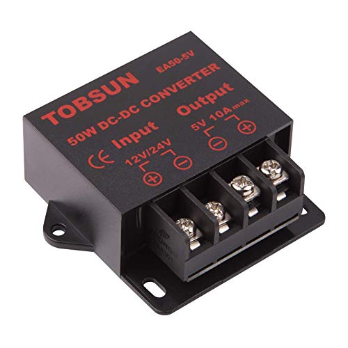 12v to 5v Converter - iGreely DC 12V 24V to 5V 10A Step Down Converter Adapter DC Voltage Reducer Regulator Power Supplies Transformer Module (5V 10A 50W)4