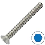 Senkschrauben mit einem Innensechskant (ISK ) haben ein metrisches Vollgewinde.