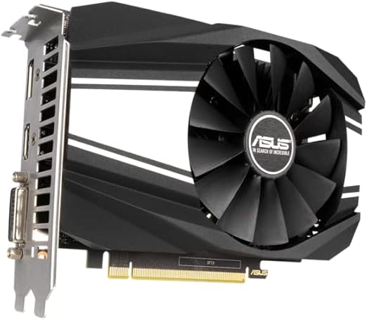 ASUS GeForce GTX 1650 Super Overclocked 4GB Phoenix Fan Edition HDMI DP DVI Graphics Card (PH-GTX1650S-O4G) (Renewed)