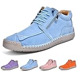 Women's Handmade Leather Orthopedic Shoes Lightweight...