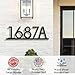 Modern House Numbers for Outside Personalized, Custom Metal Address Siqns for Houses, 5-9 Inch Large Number Address Plaque with Floating Screw Kit, 911 Visibility Address Numbers for House
