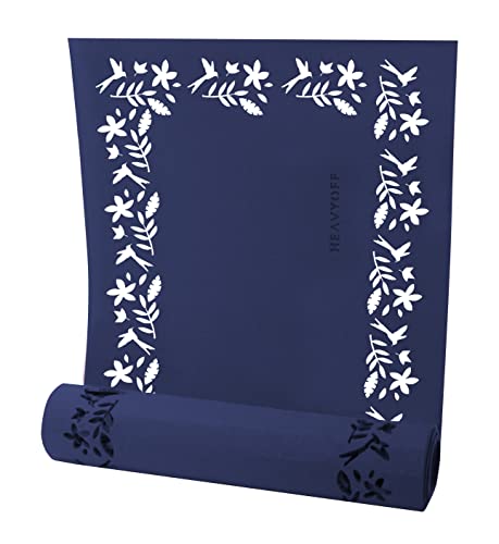 Heavyoff Tischläufer aus Filz Hitzebeständig Tischdecke Läufer Schneeflocken-Design für Küche Restaurants Navy blau, 100x30cm Cover