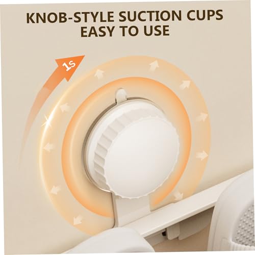 Porte-pantoufles mural blanc 4 niveaux support ventouse peu encombrant