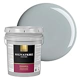 EVOLVE Signature Collection Luxury Interior Paint & Primer, Eggshell Sheen (Ash Gray), 5 Gallon – Premium One-Coat Coverage, Low VOC, Low Odor, Washable Finish for Walls, Ceilings & Trim