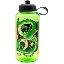 Dragon Ball Z Shenron Plastic Water Bottle With Spill-Resistant Sports Cap Lid | Holds 32 Ounces