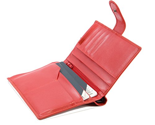 Image of Genuine Sheep Leather Smart Family Size Passport Travel Wallet /Holder - (So Good)