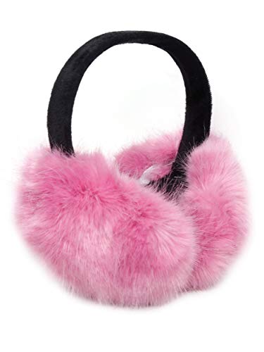 Image of FabSeasons Faux Fur Winter Outdoor Accessory Foldable Ear Muffs /Warmer for Girls & Women for protection from Cold, Ideal Head /Hair Accessory during winters