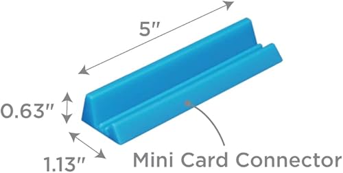 Miniatura 3 de GameTamer Mini soporte para azulejos de Scrabble y Domino se conecta a un estante de cartas GameTamer más grande y bandeja de fichas para mostrar