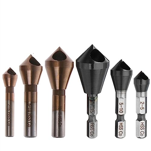 Foret à fraiser HSS-Co M35 cobalt 90 degrés pour ébavurage et chanfrein type 3