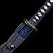 ATANAK Handmade Full Tang Katana Sword Real Hand Forged 1095 High Carbon Steel Authentic Japanese Samurai Sword for Martial Arts, Collection & Display - Blue Swan