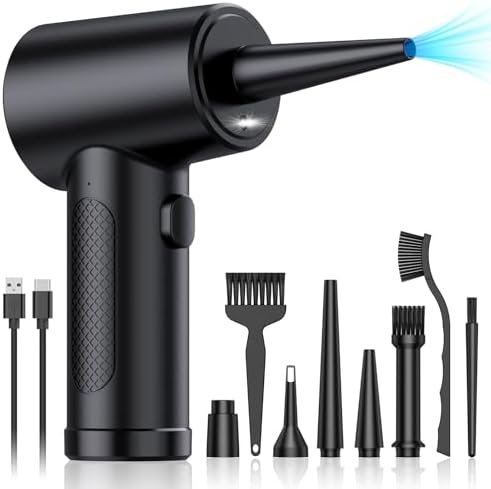 Achsan Powerful Compressed Air Duster,91000RPM High-Power Electri...