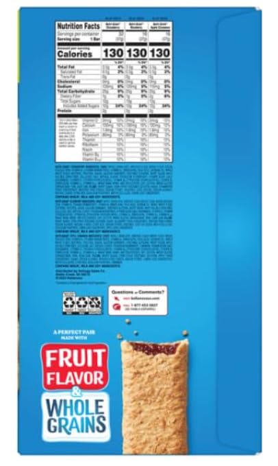 Breakfast Bars, Variety Pack, 1.3 oz, 64 ct