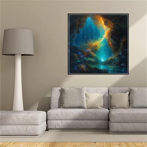 Peinture diamant arbre aurora 5D pour sublimer la décoration murale de votre salon moderne