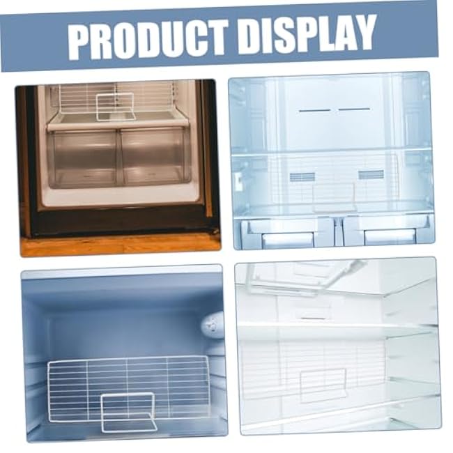 Enhanced Storage Freezer Partition 2 Sets of Metal Refrigerator Dividers Iron Wire Fridge Organizers Odor Prevention