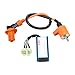 GOOFIT Modified 6 Pin CDI Racing Ignition Coil Set Replacement for Yerf Dog GY6 50cc 60cc 80cc 125cc 150cc 139QMB 152QMI 157QMJ Engines Go Kart ATV Scooter Dirt Bikes