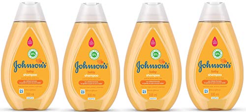 Johnson's Baby - Shampoo oro delicato per bambini - Non morisce gli occhi - Cura ipoallergenica pura e delicata per il bambino - Senza solfati - Flacone da 300 ml - Confezione da 4