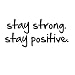 Stay Strong Stay Positive Quote Mirror Decal Quotes Vinyl Wall Decals Inspirational Motivation Signs Walls Stickers Home Decor (Stay Strong&Positive)