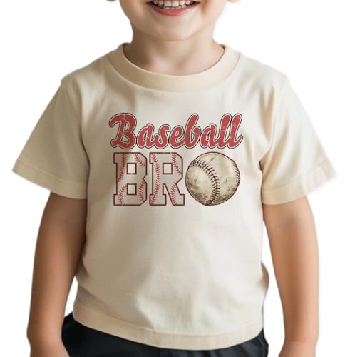Baseball Shirt for Toddler Boys Funny Baseball Brother T-Shirt Kids Summer Baseball Lover Short Sleeve Cotton Top