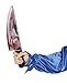 Rubies Cuchillo Destripador Sangriento 40 Cm Complementos, Multicolor, STD Unisex Adulto