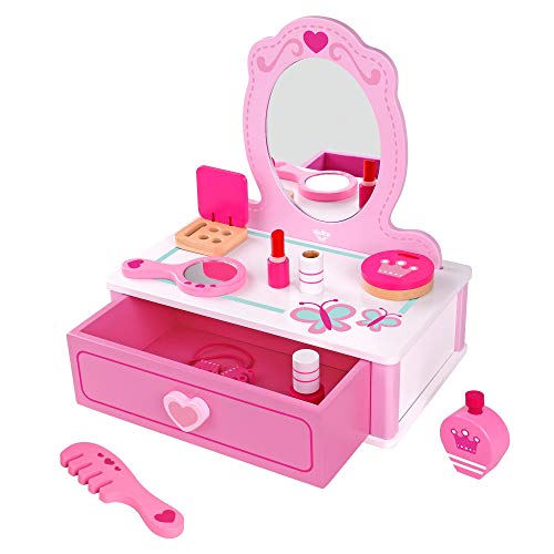Fat Brain Toys Pretend & Play Makeup Station Pretend Play & Imaginative Play for Ages 3 to 5