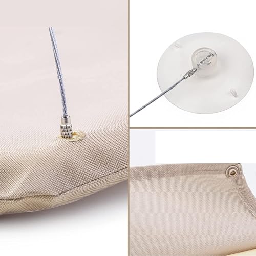 Warm Cat Window Perch Wood Strong Suction Cup Hammock, Artificial Pet Hammock, Suitable for Indoor Pets Suitable for Indoor Pets