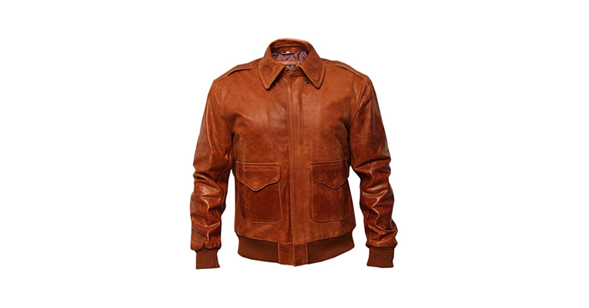 A2 Distressed Tan Real Leather Bomber Aviator Flight Jacket