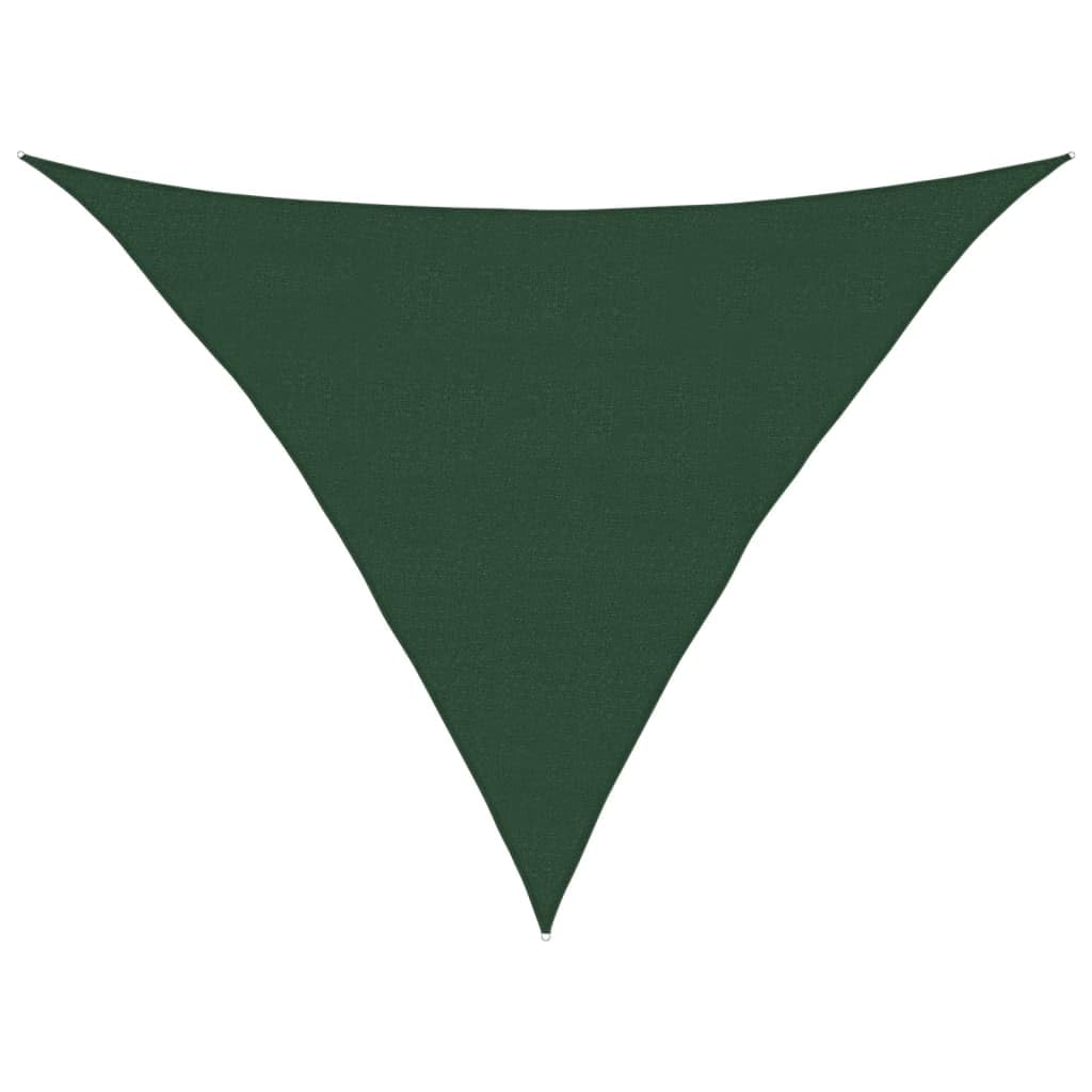 vidaXL Sunshade Sail 5x5x6m - Dark Green, Mould and UV Resistant, 90% UV Protection, HDPE Material, Wind Permeable, Easy Assembly with Included Ropes and Fasteners, Suitable for Gardens, Balconies... — image 1
